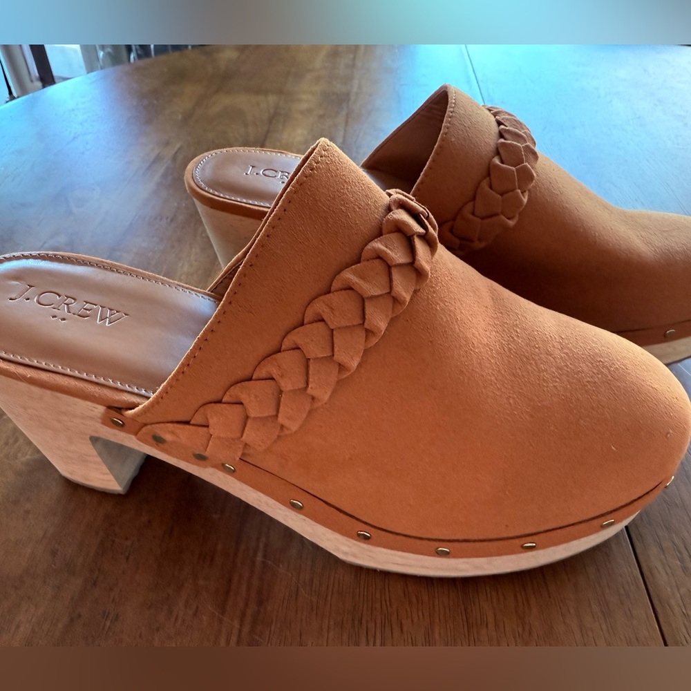 J. Crew Women's Brown Braided Mules